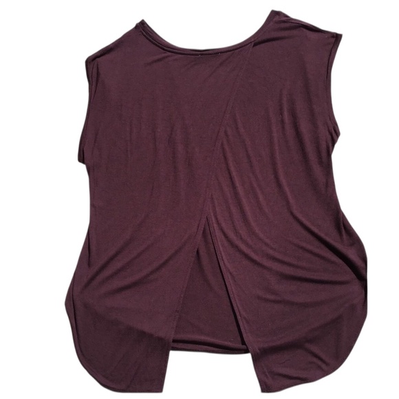 Aritzia Wilfred Purple Split Back La Riviere Top - Picture 4 of 10